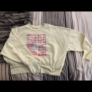 🚨 LAST CHANCE BEFORE DONATION 🚨 
Choose Happy Cropped Sweatshit